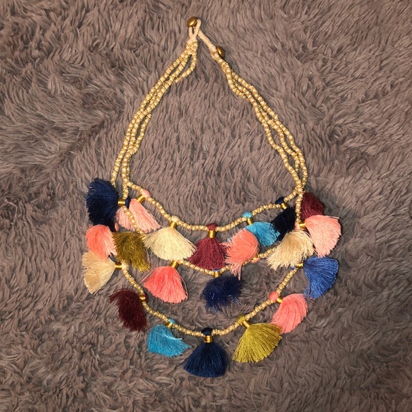 NWOT Sara Campbell Tassel Necklace - Picture 1 of 4
